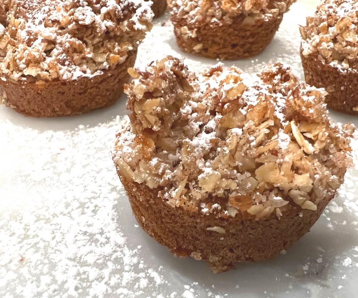 banana oat muffins