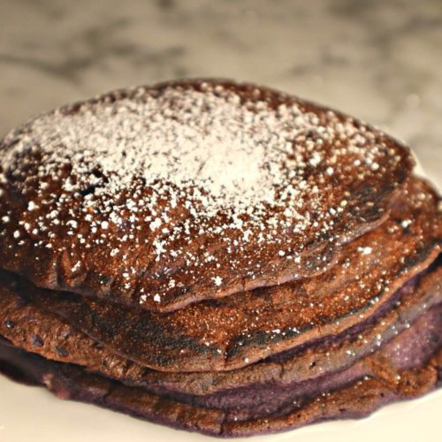 Ube Mochi Pancakes