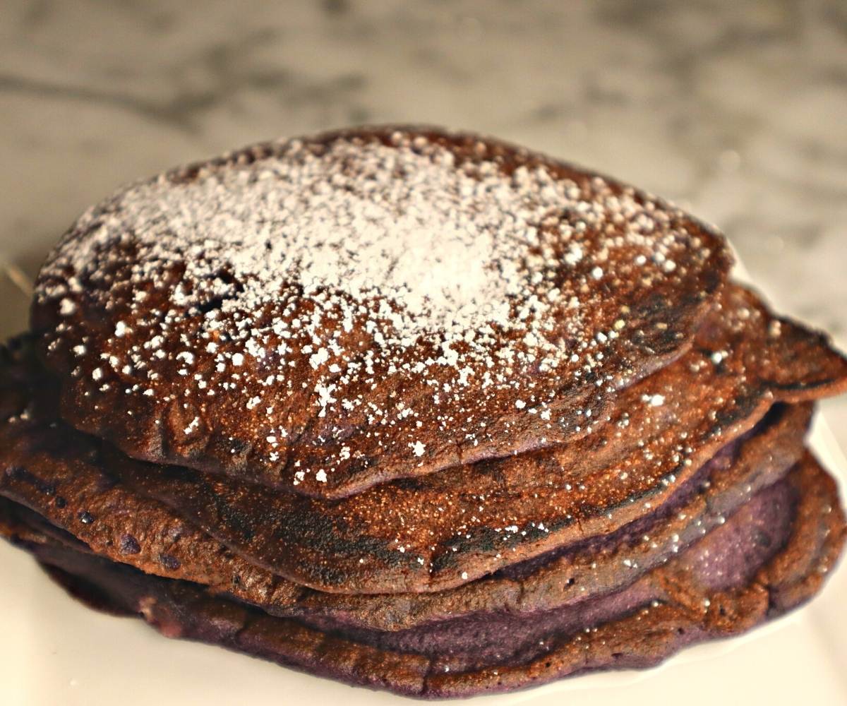 Ube Mochi Pancakes