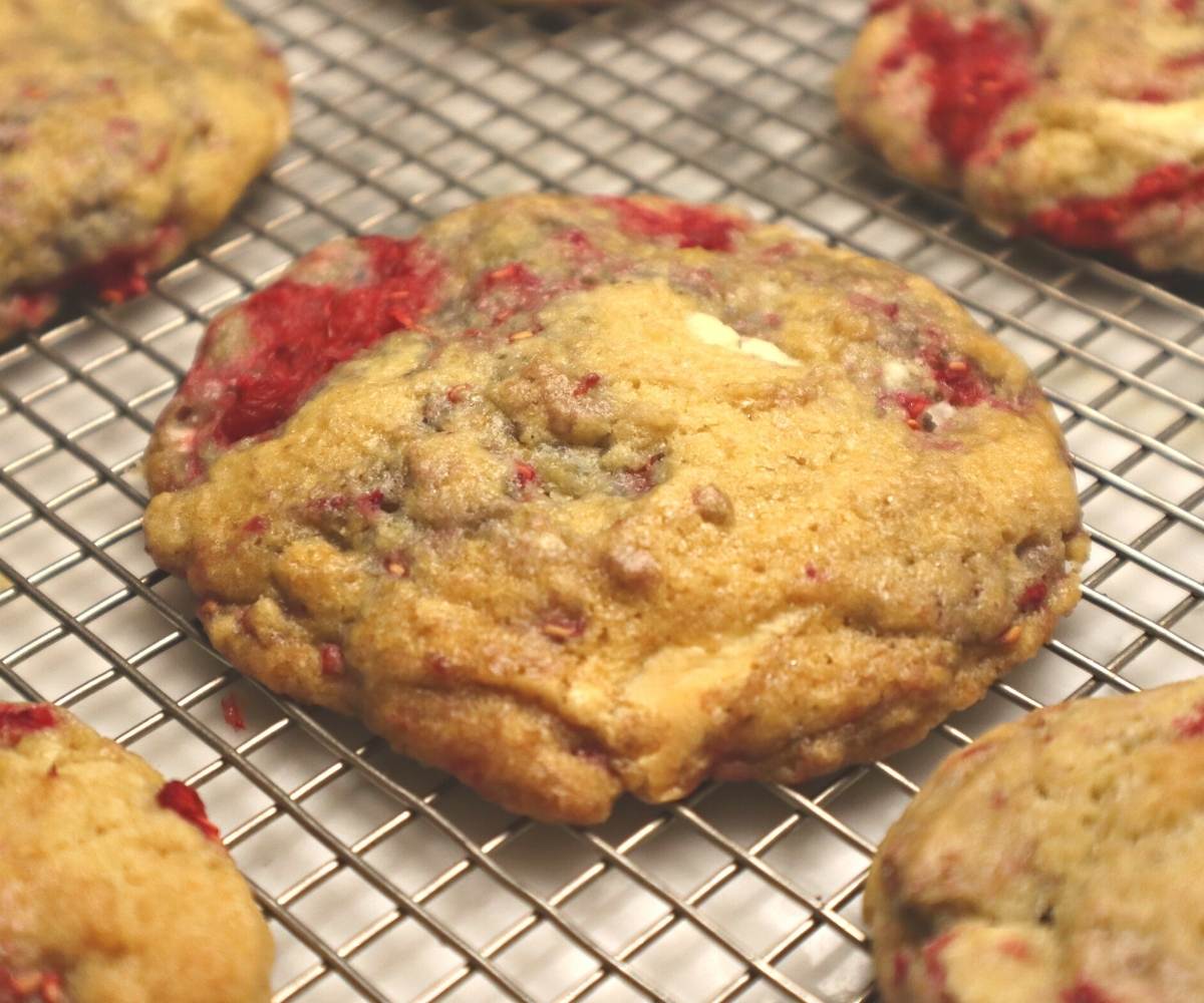 White Chocolate Raspberry Cookies Recipe Eat Dessert First 