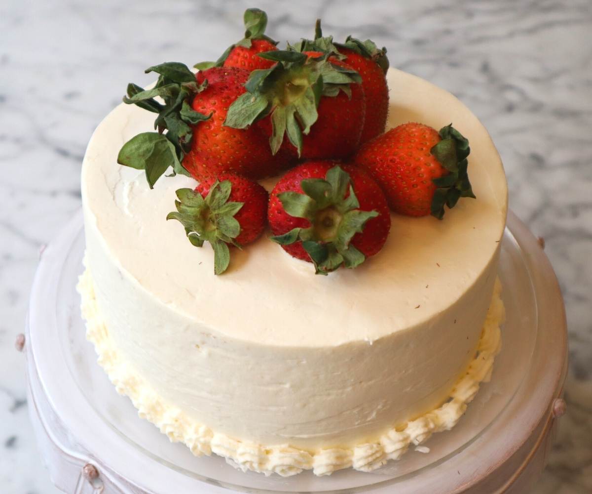 Strawberry Mousse Cake - Olga's Flavor Factory