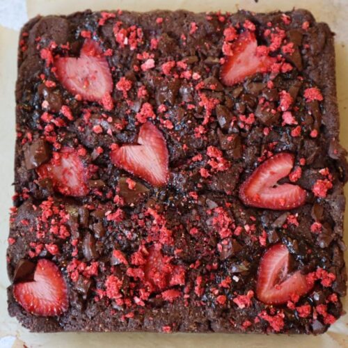 strawberry brownies recipe