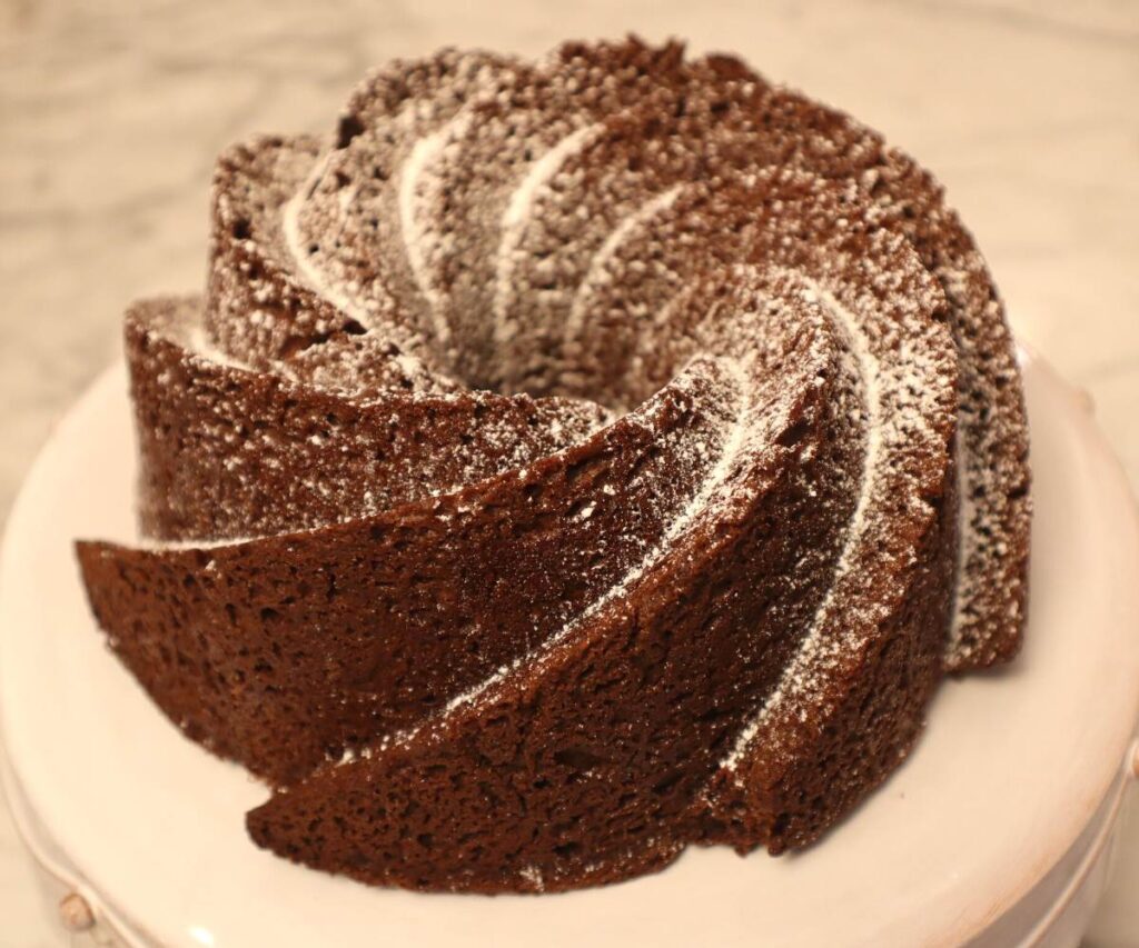 Chocolate Sour Cream Pound Cake